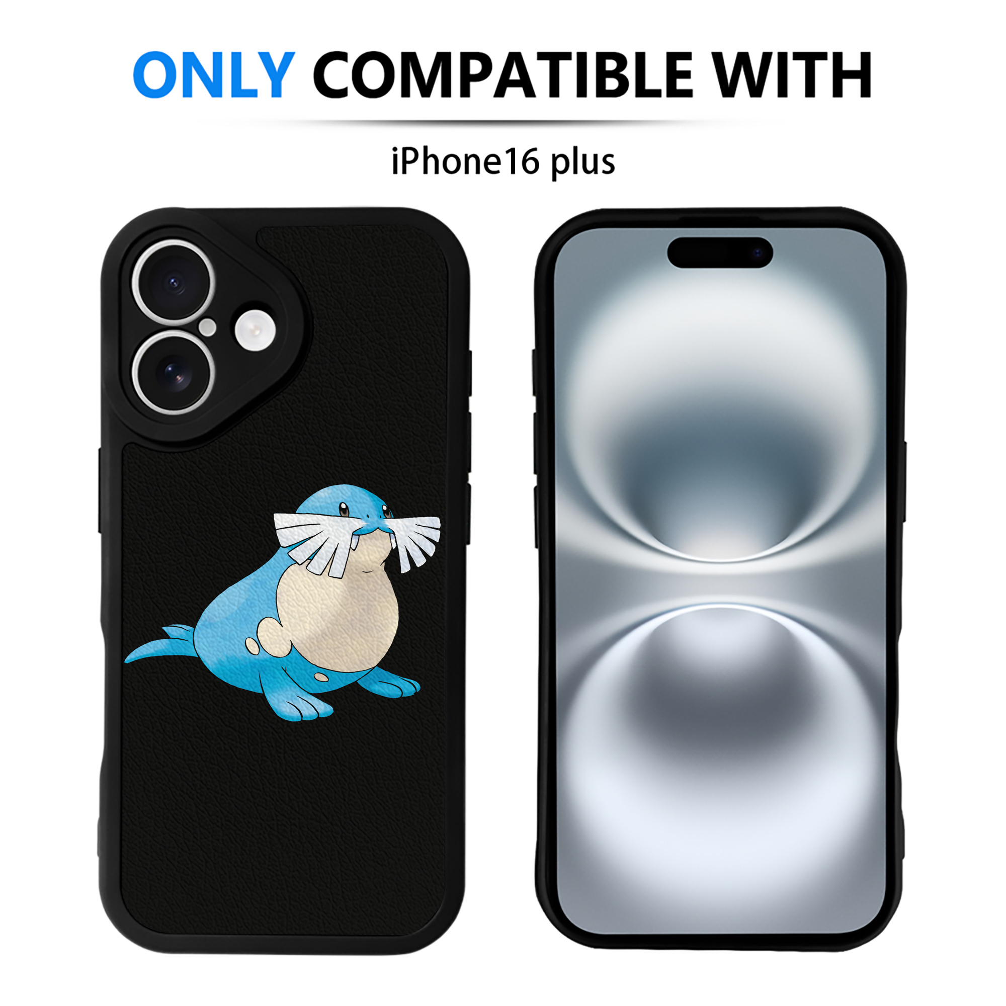 （画像用） ポケットモンスター Pokémon 【iPhone 16シリーズ対応】シリコンスマホケース（レザー調） 材質：シリコン